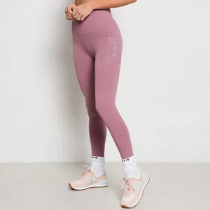 304 Womens Ribbed Seamless 3D Fit Leggings Mauve