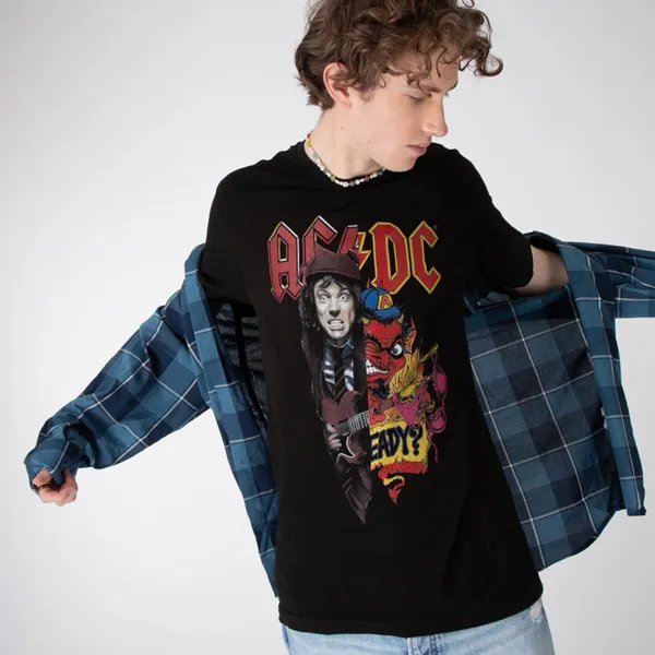 AC/DC T-shirt Angus Young, black