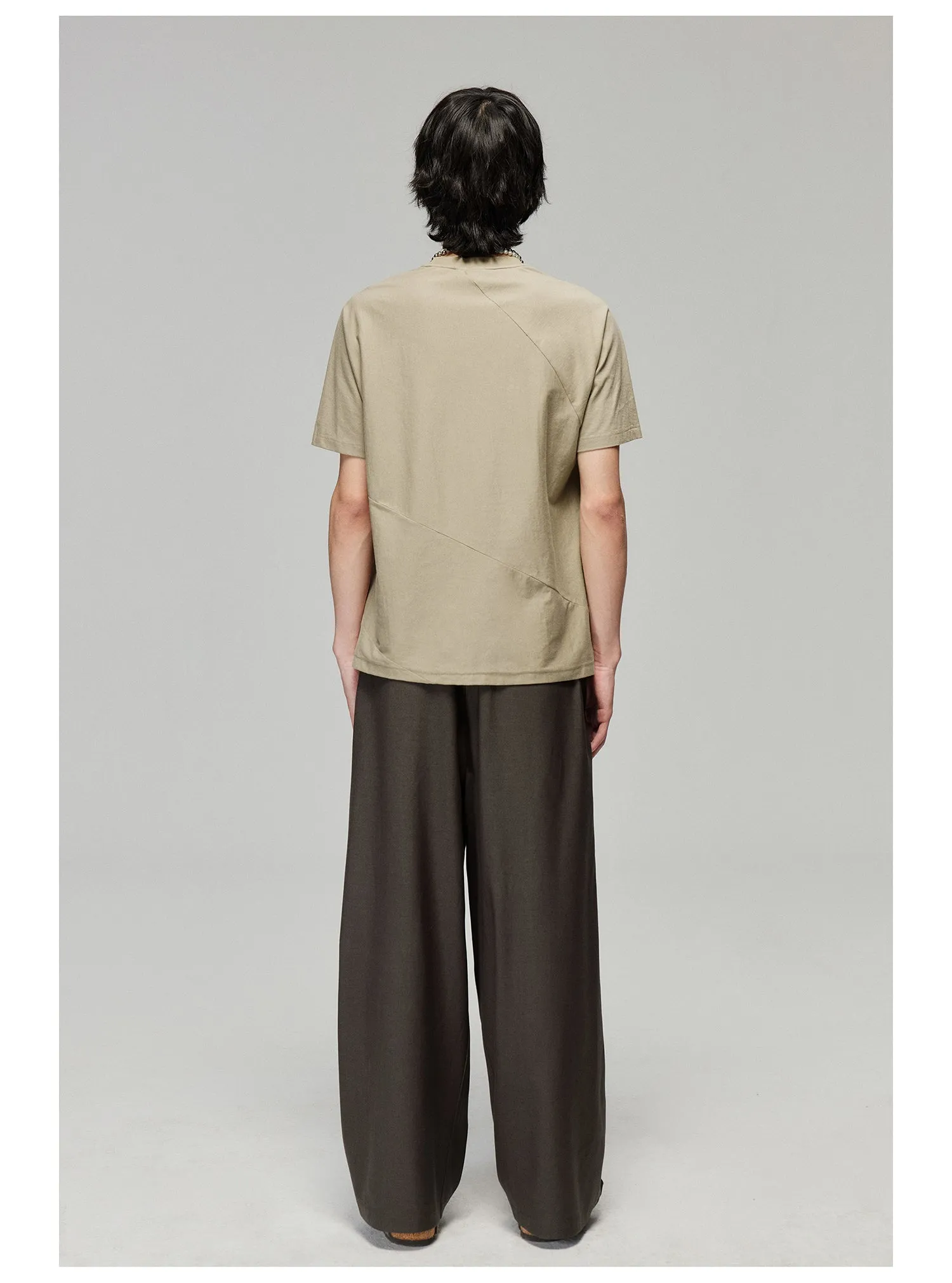 Adjustable Waistband Wide Pants