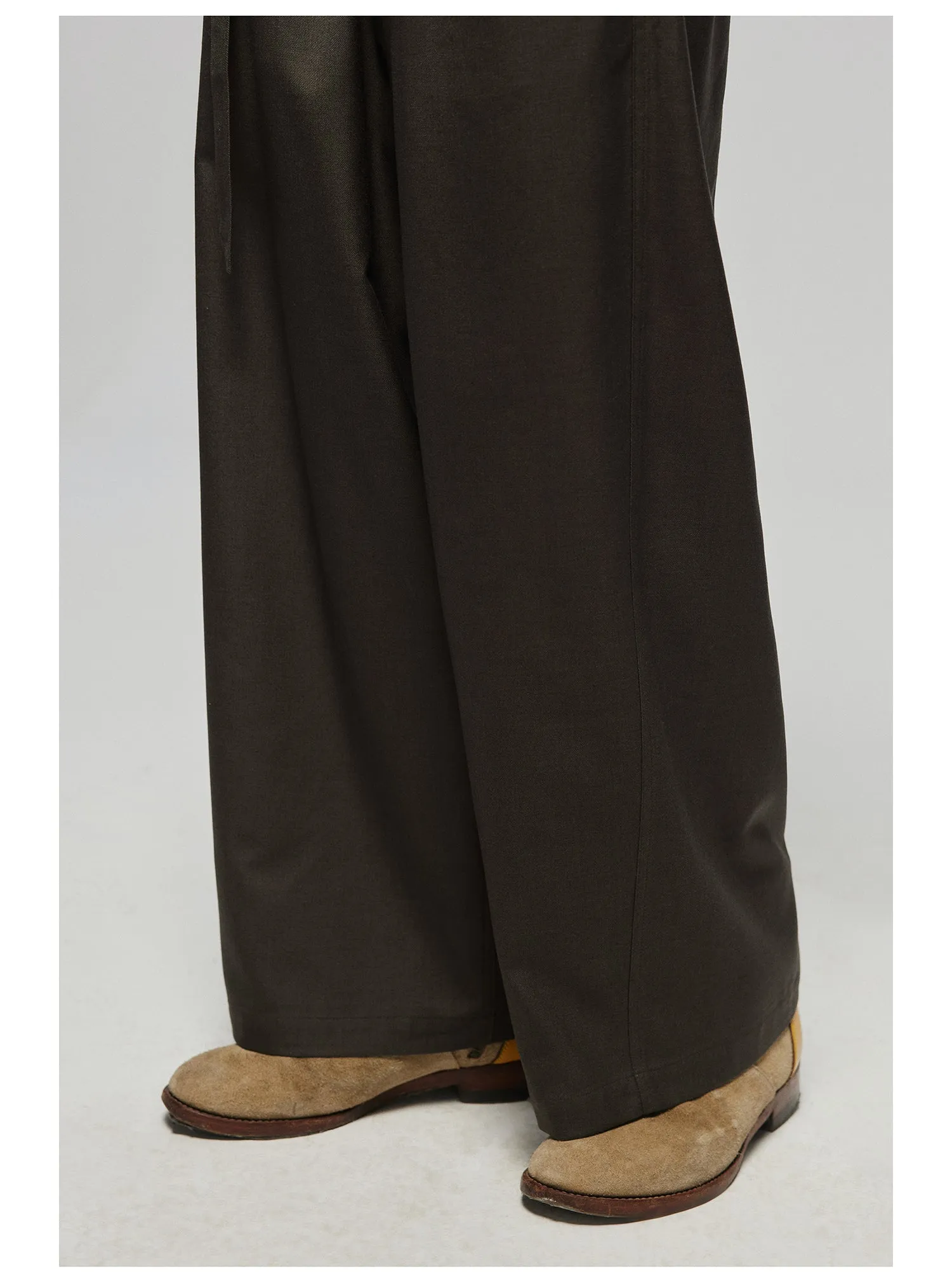 Adjustable Waistband Wide Pants