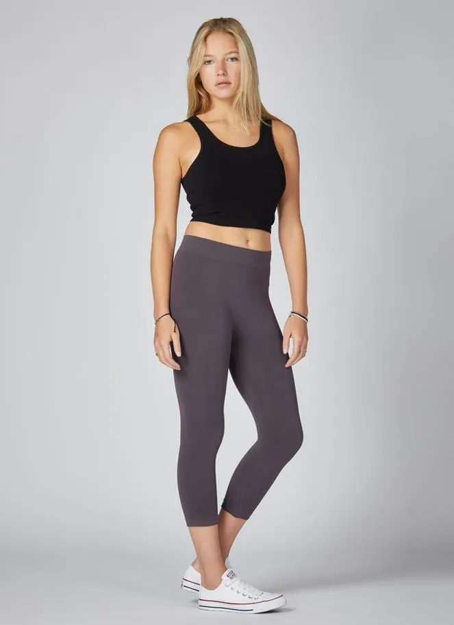 Bamboo Crop Leggings-6 colours