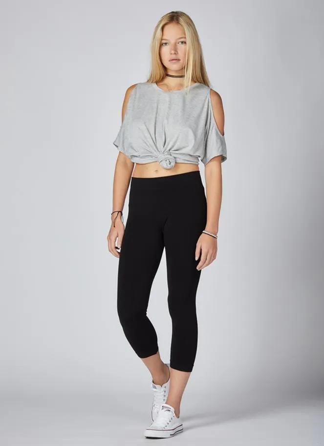 Bamboo Crop Leggings-6 colours