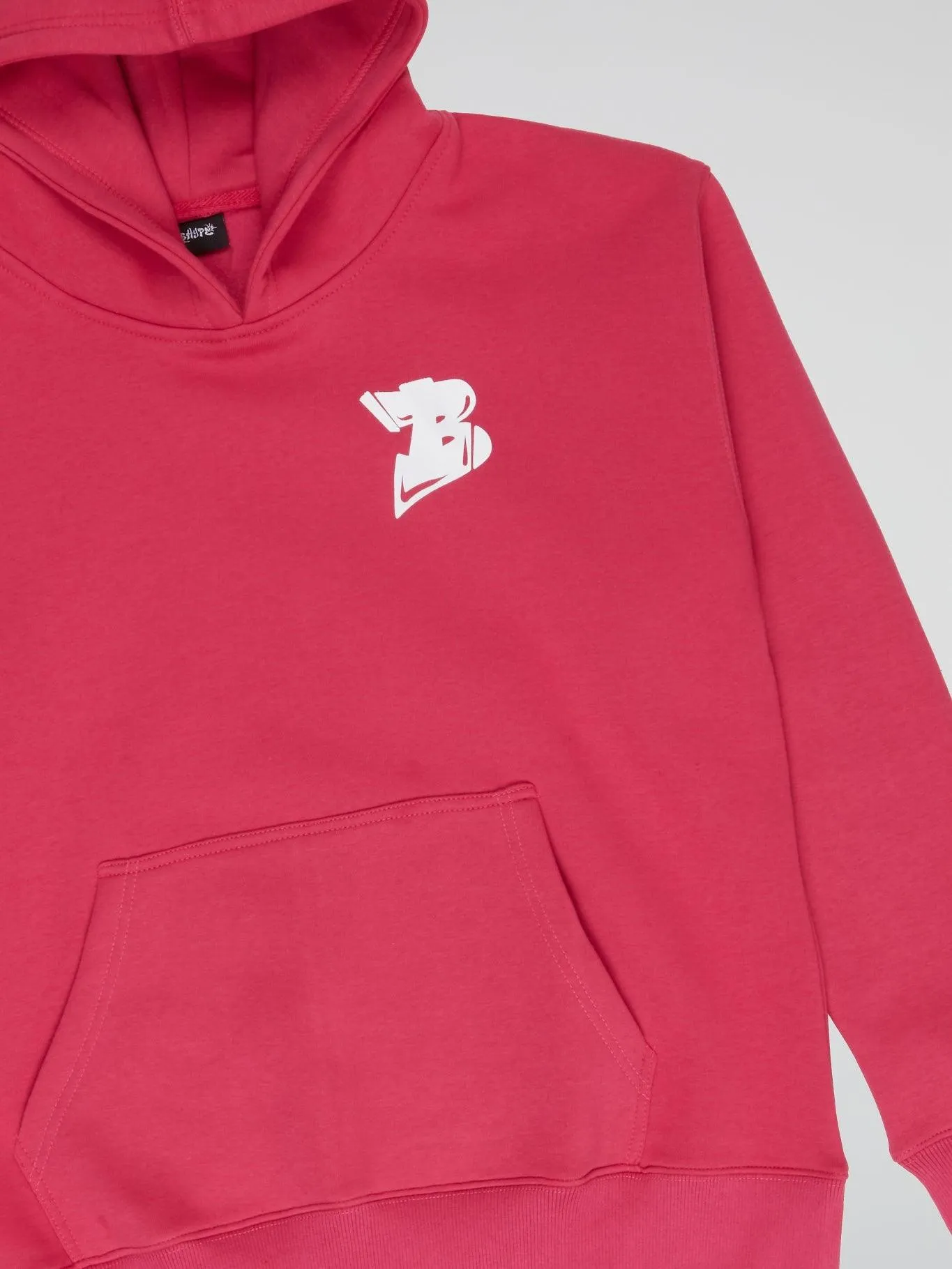 Bhype Society - Bhype Logo Essentials Neon Pink Hoodie