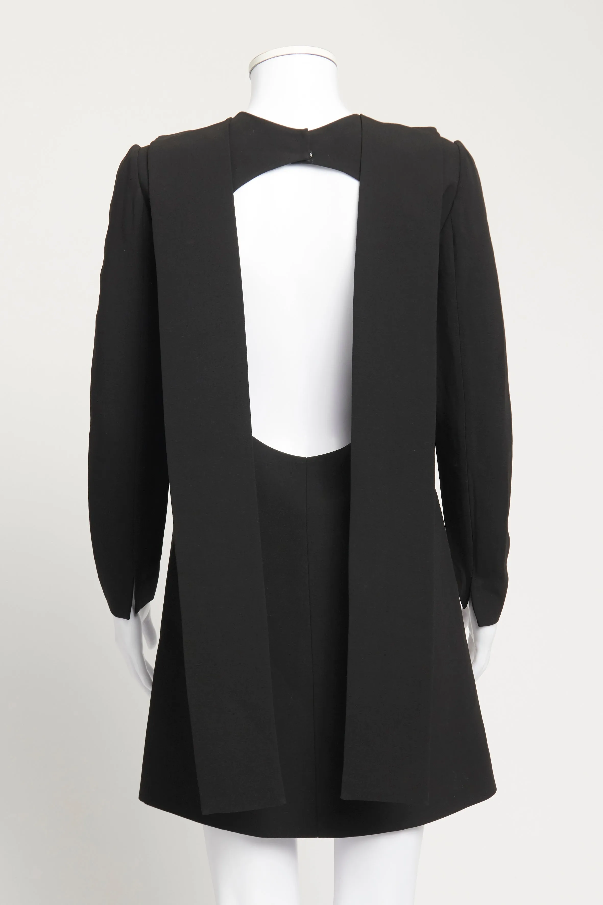 Black Preowned Mini Shift Dress
