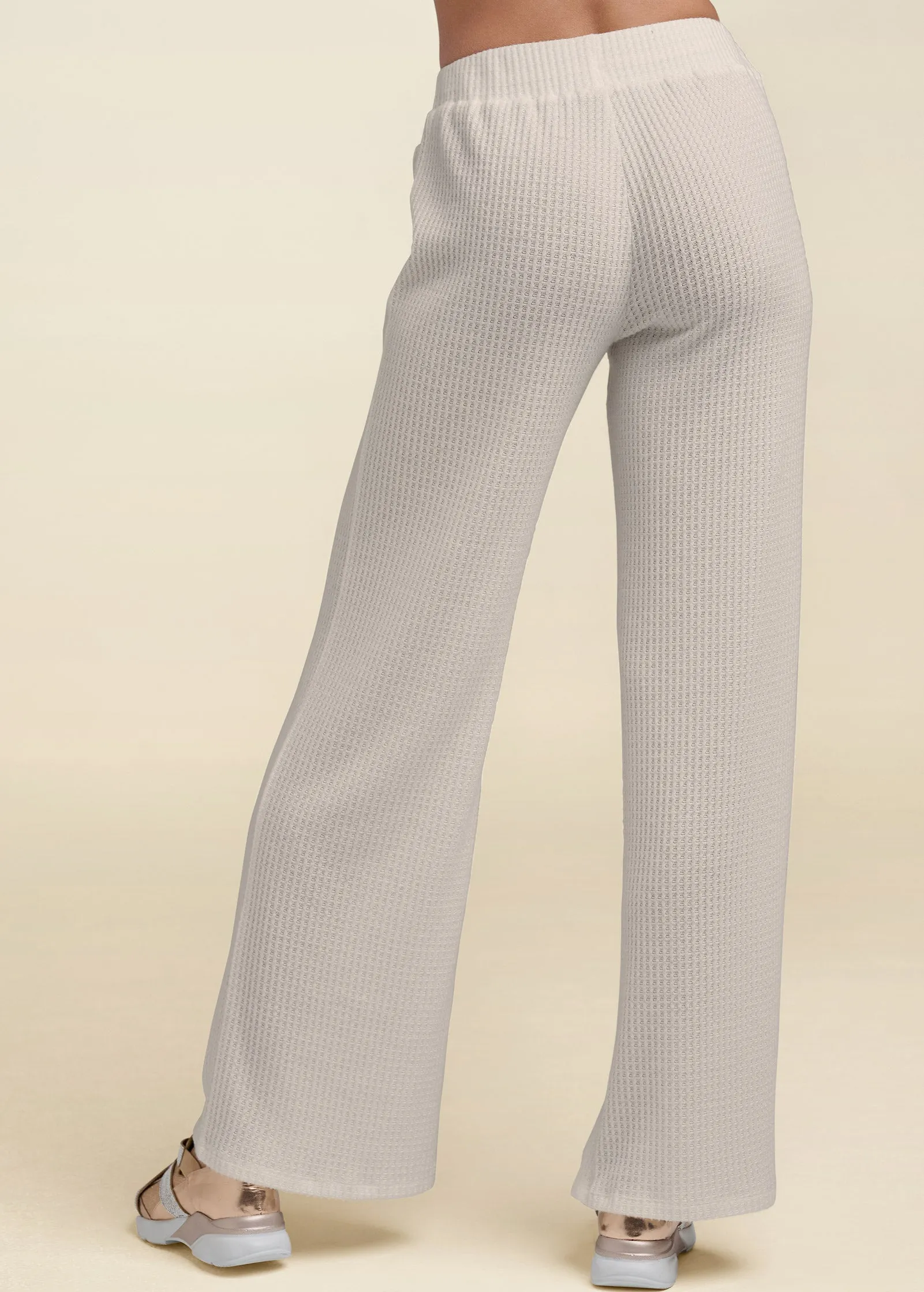 Brushed Waffle Lounge Pants - Oatmeal