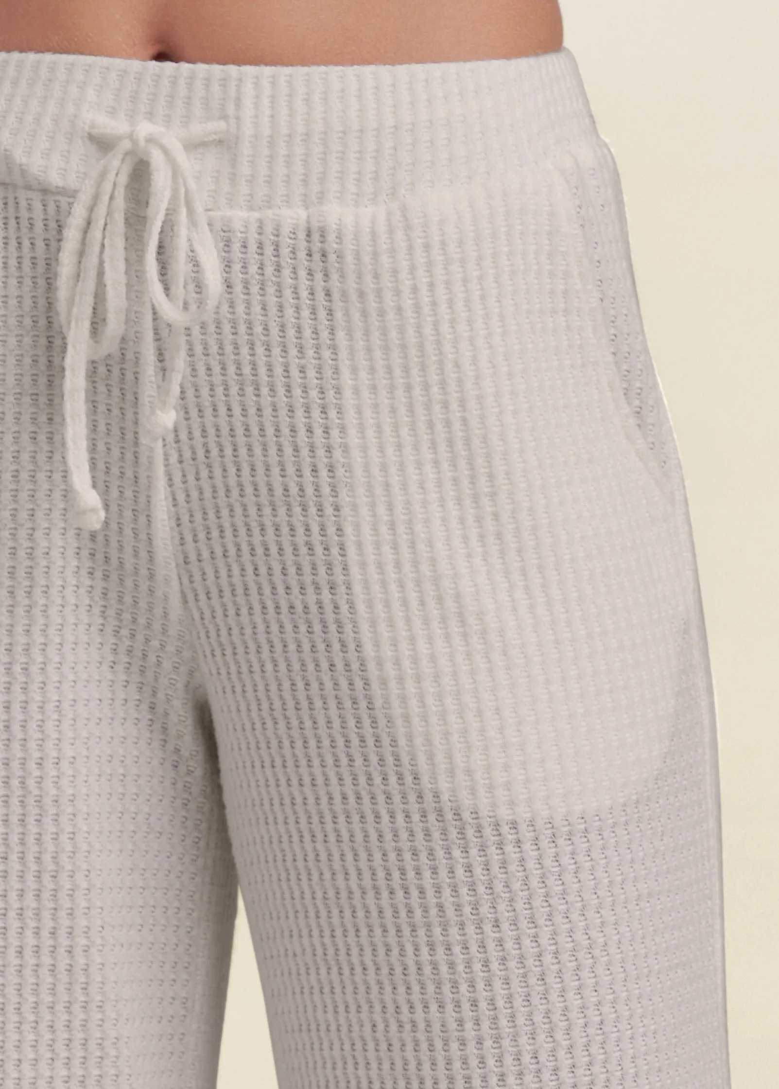 Brushed Waffle Lounge Pants - Oatmeal