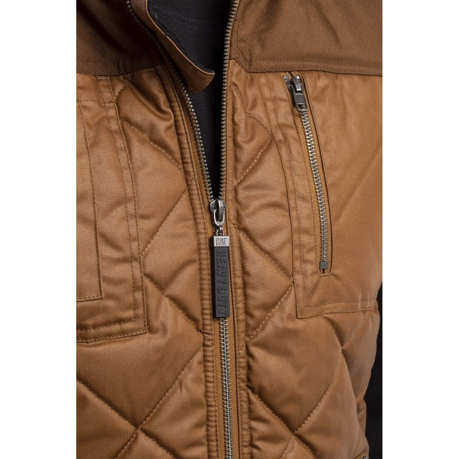 Caterpillar Waxed Cotton Vest Mens