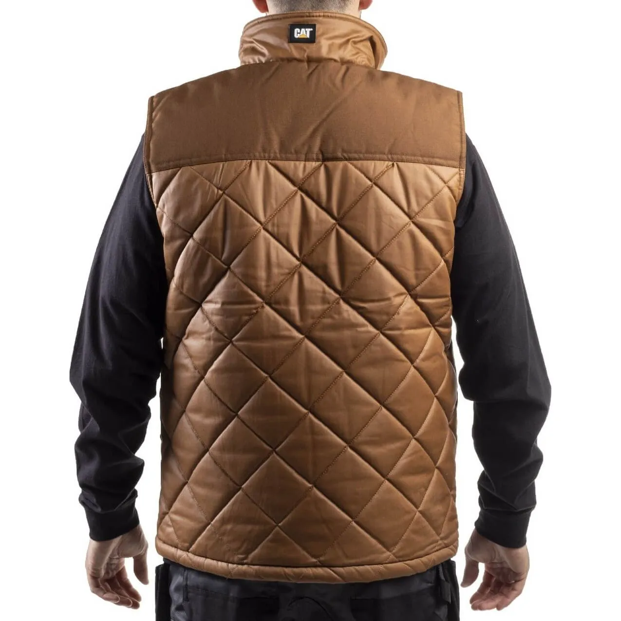 Caterpillar Waxed Cotton Vest Mens