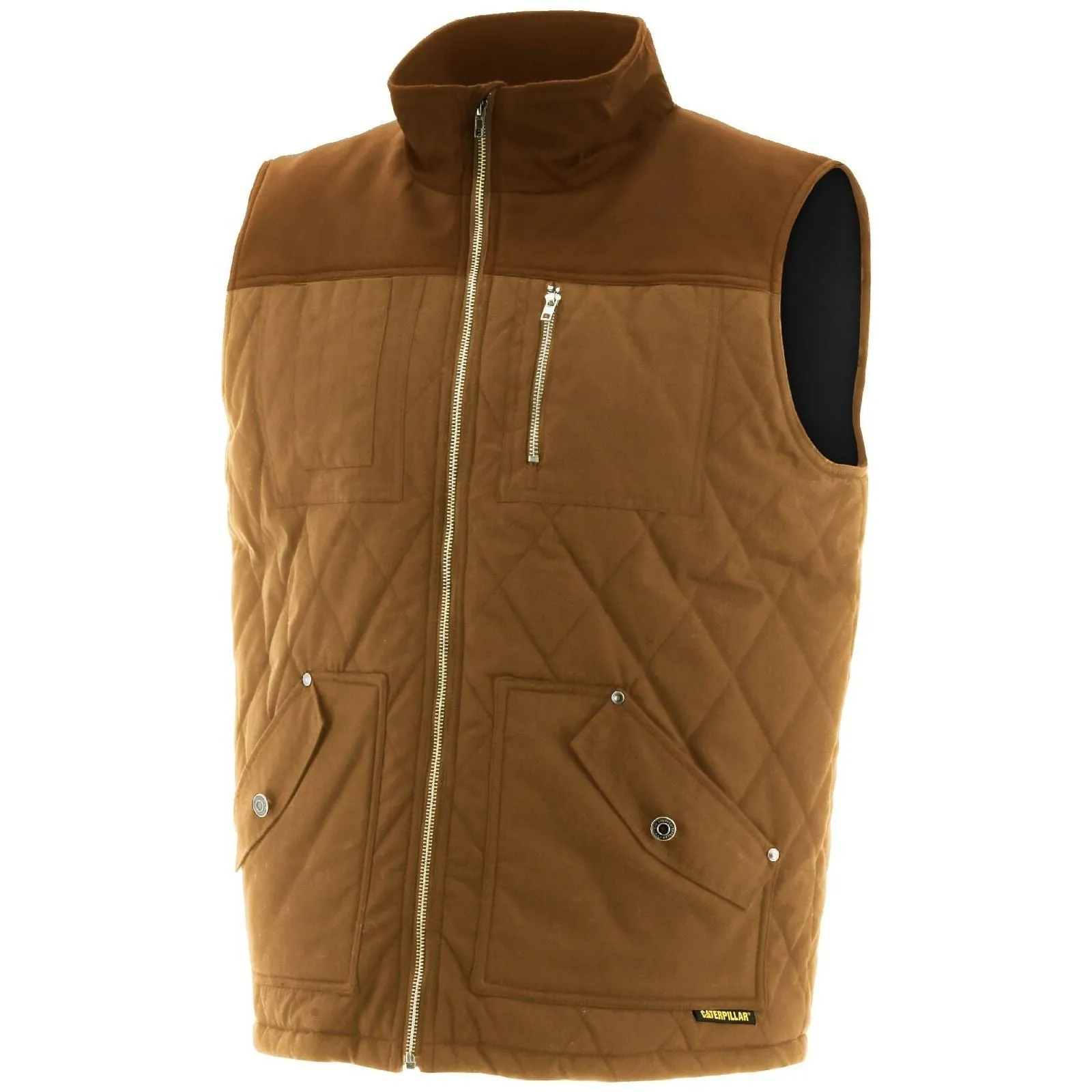 Caterpillar Waxed Cotton Vest Mens