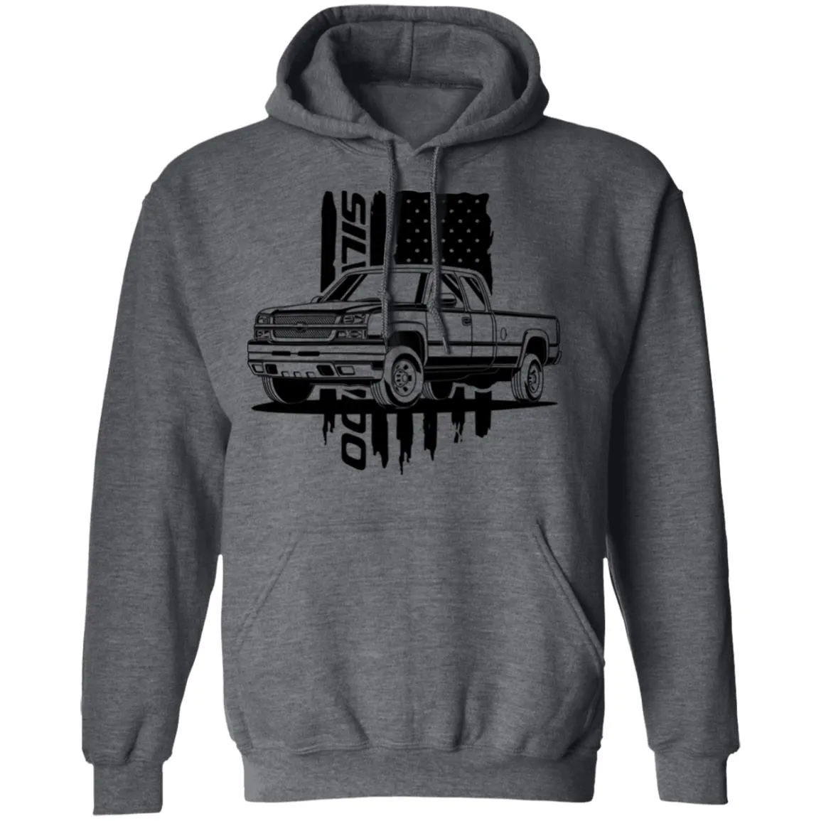 Chevy Silverado Hoodie - American Flag