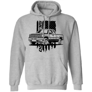 Chevy Silverado Hoodie - American Flag