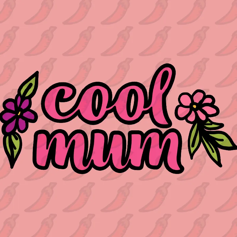 Cool Mum Text 🌷– Unisex Hoodie