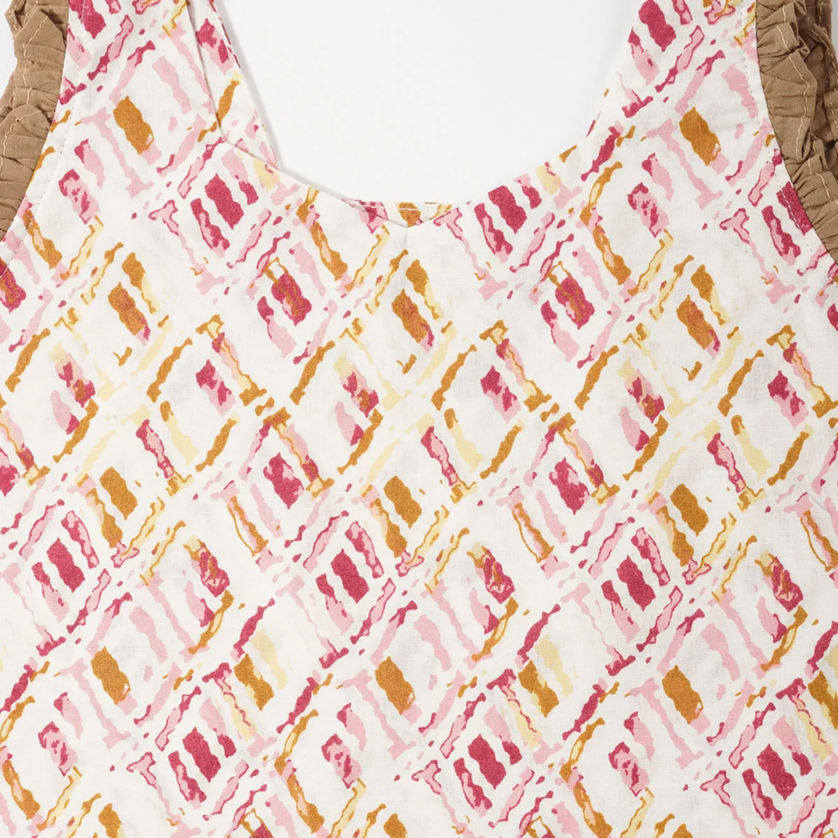 Cotton Blush Blossom Set | Top with Shorts | Multicolour