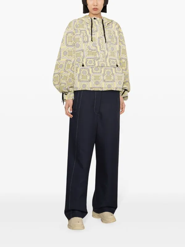 Delivery Anorak - Yellow Black Fold