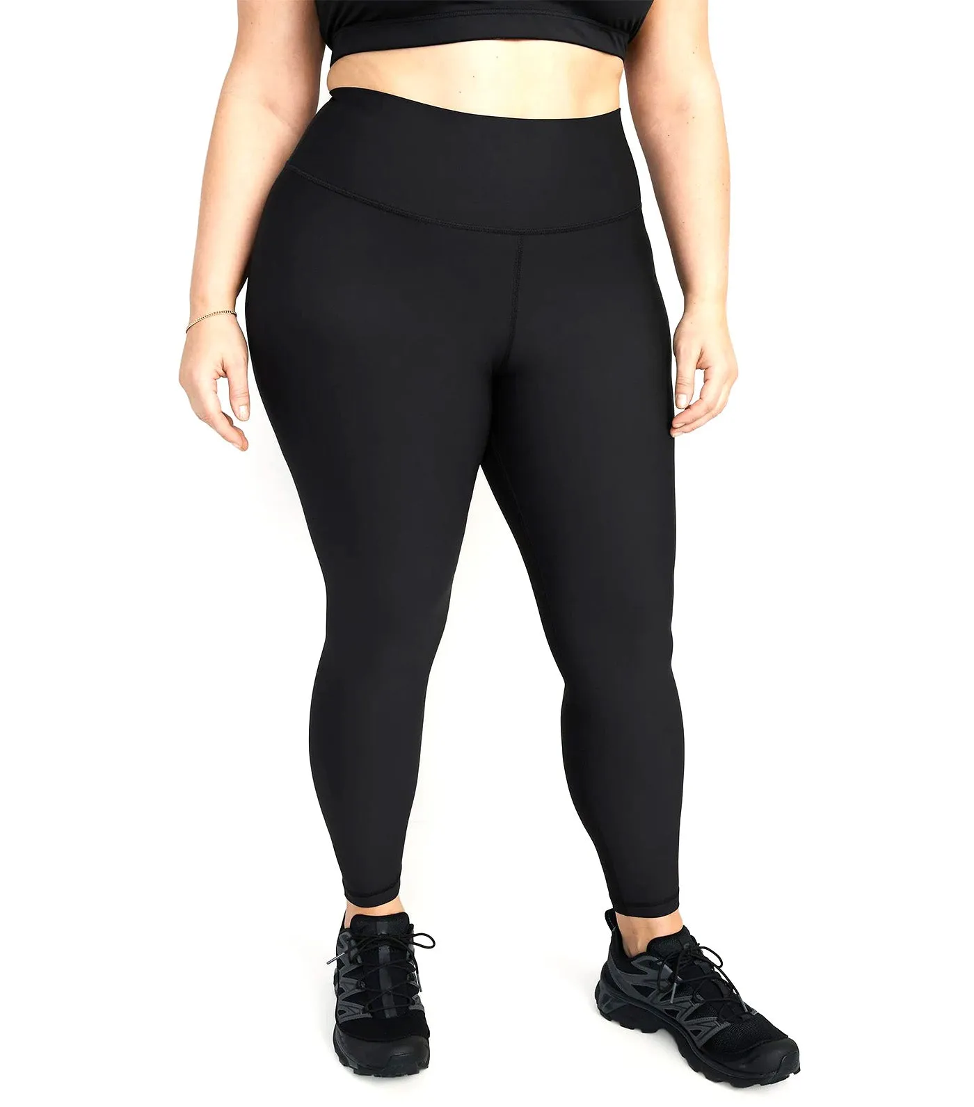 High-Waisted PowerSoft 7/8-Length Leggings for Women Black Jack