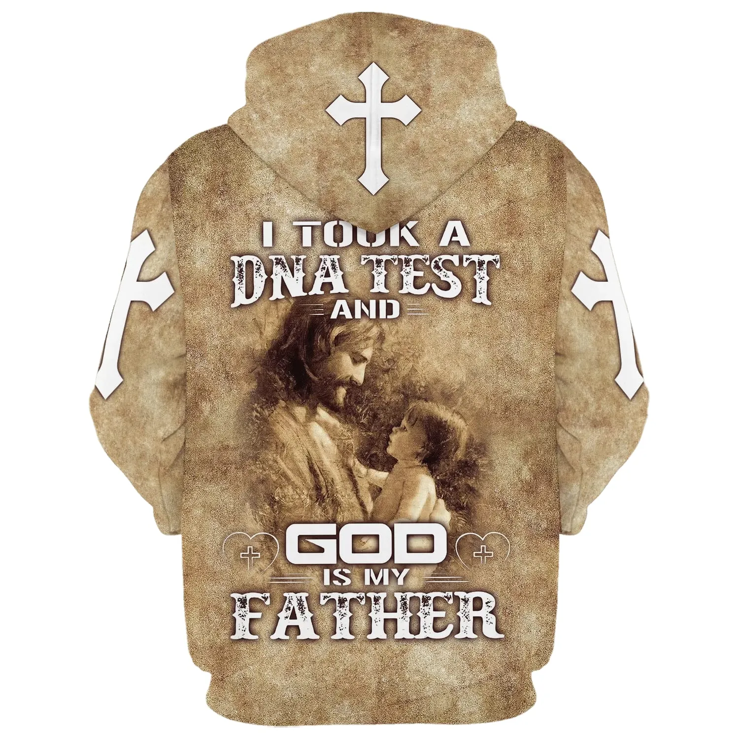 I Took A Dna Test And God Is My Father Hoodie Jesus And Baby Hoodies Jesus Hoodie Men & Women Christian Hoodie 3D Printed Hoodie