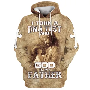 I Took A Dna Test And God Is My Father Hoodie Jesus And Baby Hoodies Jesus Hoodie Men & Women Christian Hoodie 3D Printed Hoodie