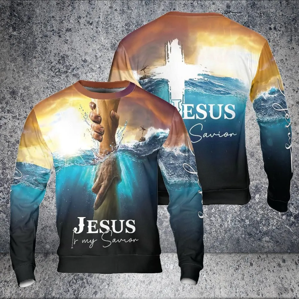 Jesus Is My Savior Hoodie Take My Hand God 3d Hoodies Jesus Hoodie Men & Women Christian Hoodie 3D Printed Hoodie