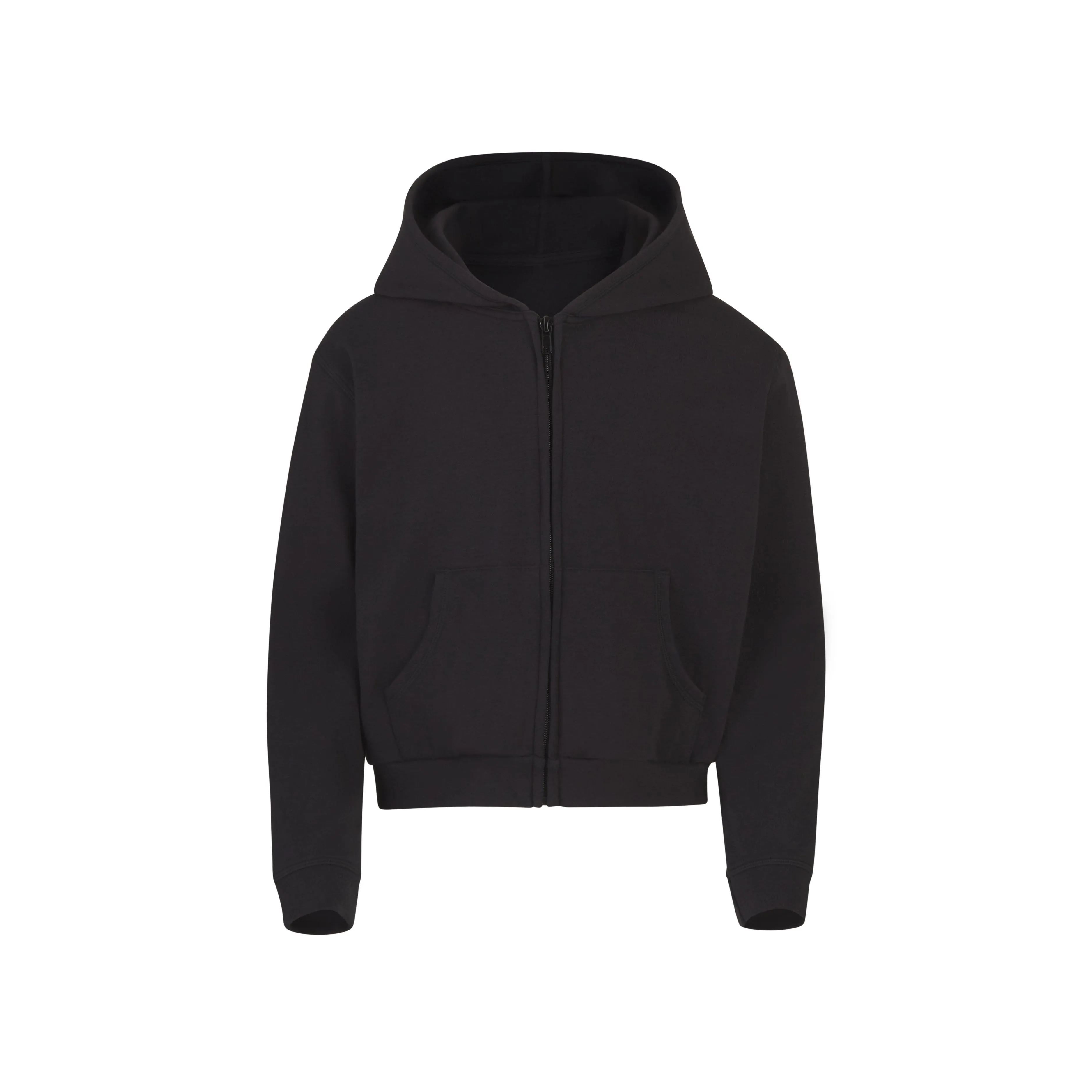 KIDS LOGO POINTELLE ZIP HOODIE | SOOT