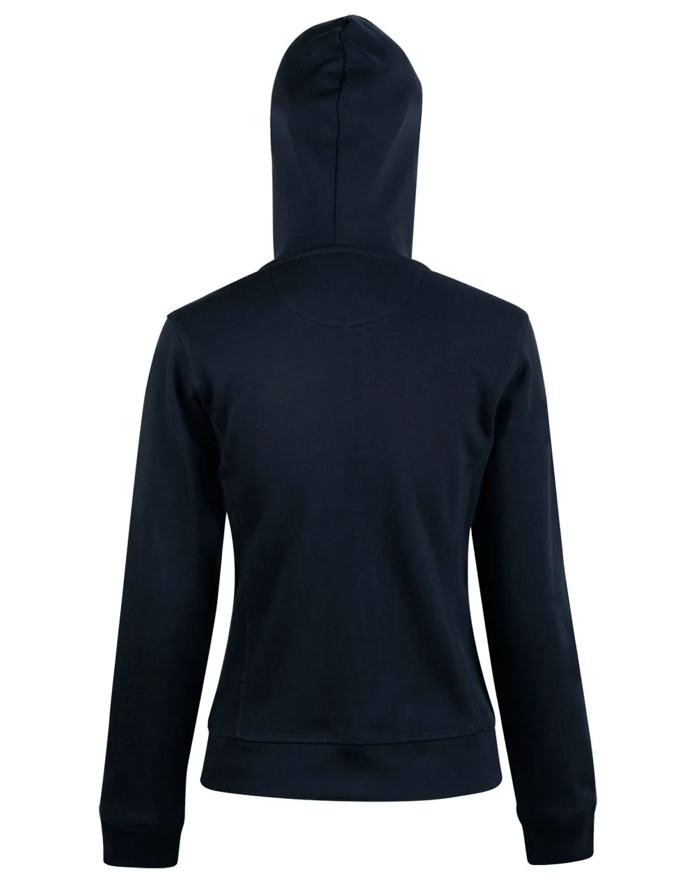 Ladies Full Zip Contrast Fleecy Hoodie - FL18