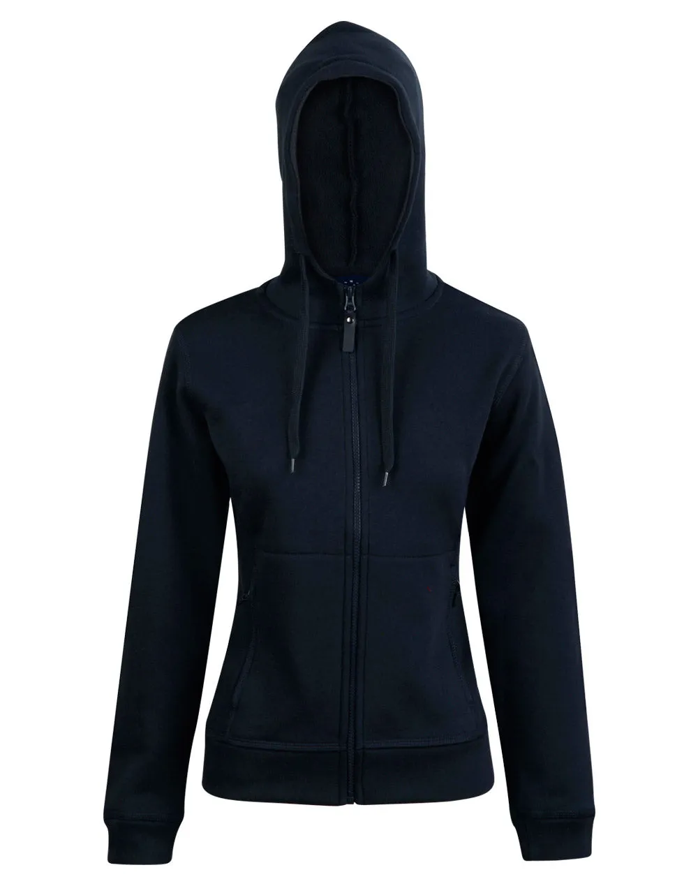 Ladies Full Zip Contrast Fleecy Hoodie - FL18