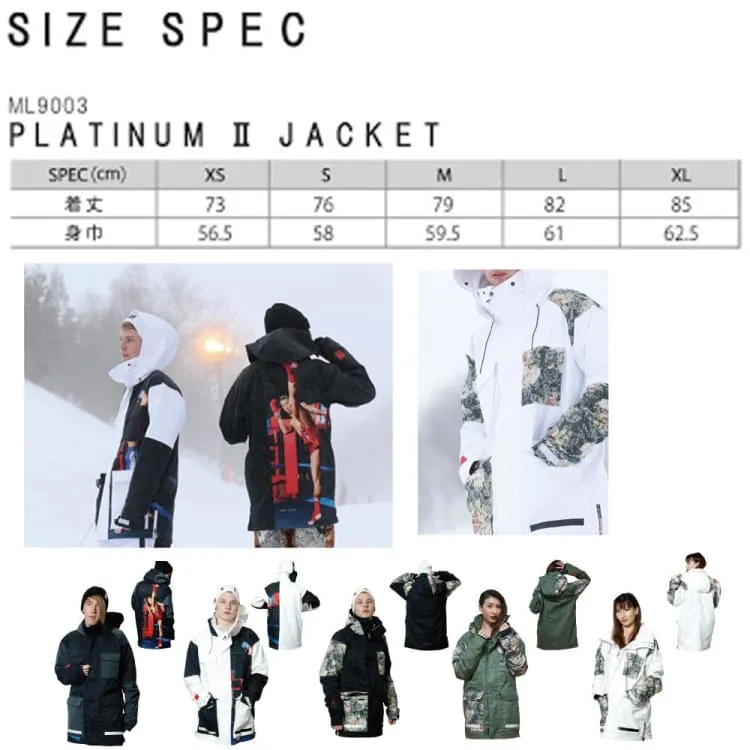 MARQLEEN PLATINUM II JACKET-WHITE (Japanese Brand) ML9003-000 [Unisex]