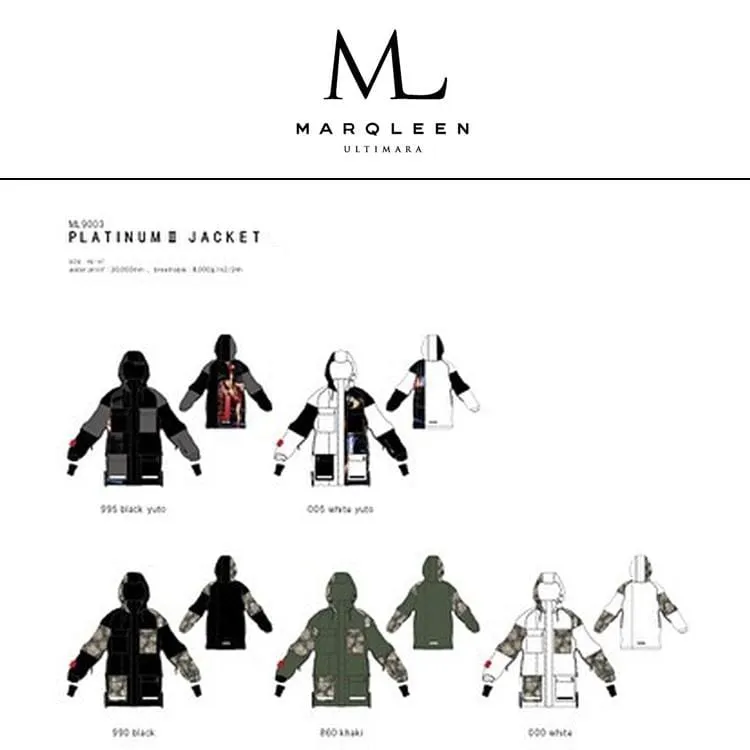 MARQLEEN PLATINUM II JACKET-WHITE (Japanese Brand) ML9003-000 [Unisex]