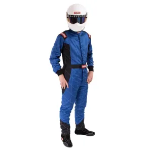 RaceQuip One Piece Multi Layer Fire Suit - Blue - XL - 91609269