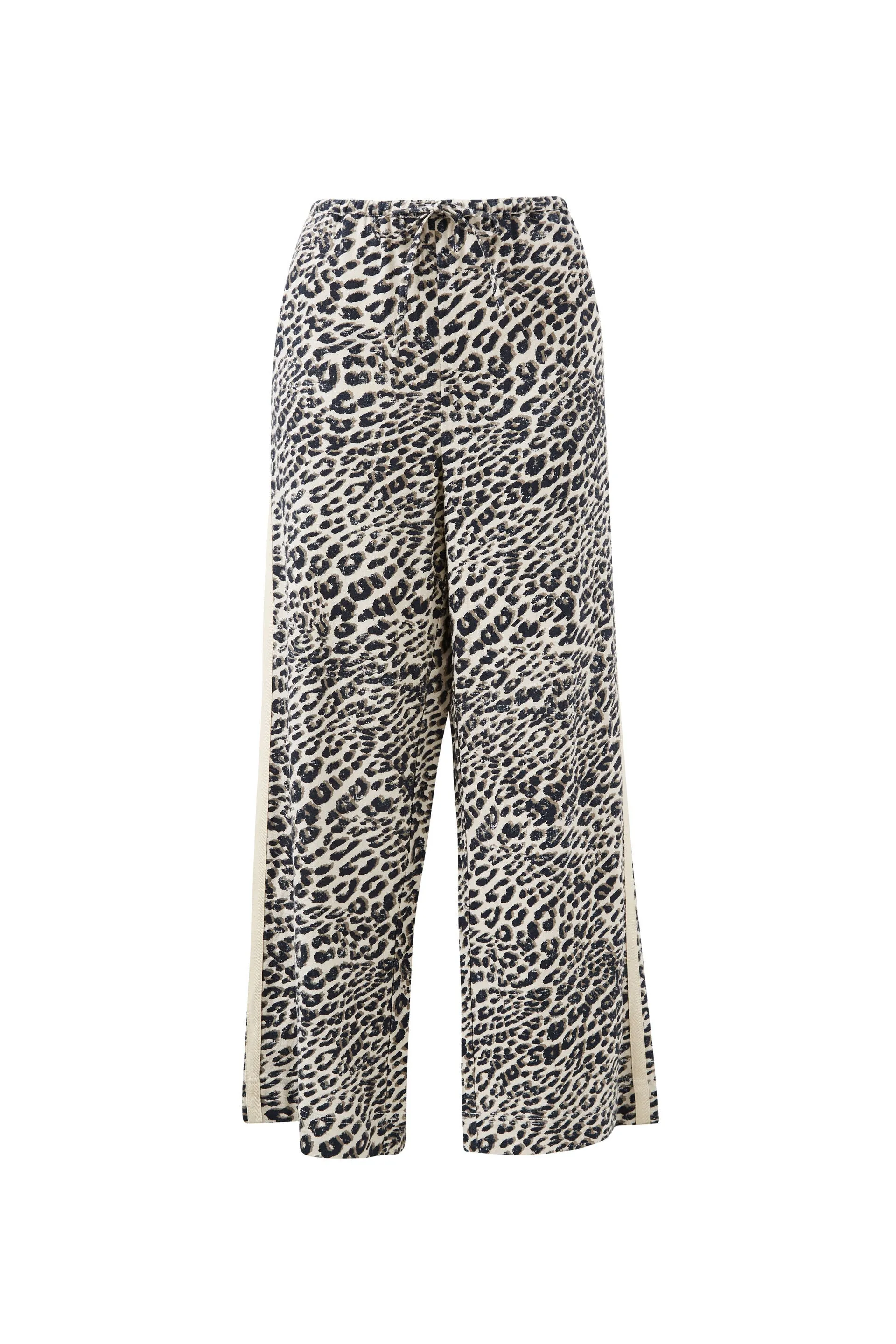 Relaxed drawstring pant - Leopard