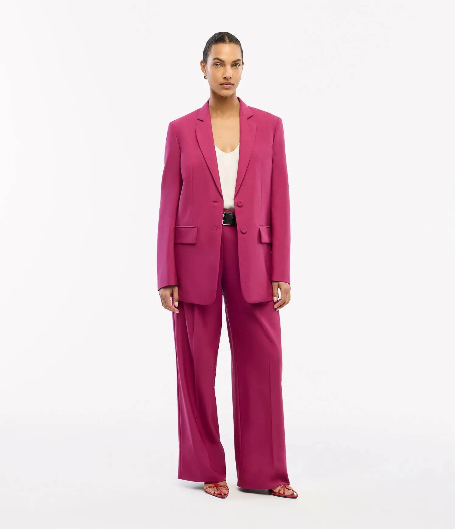 Relaxed Wide Leg Pant