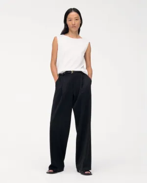 Relaxed Wide Leg Pant