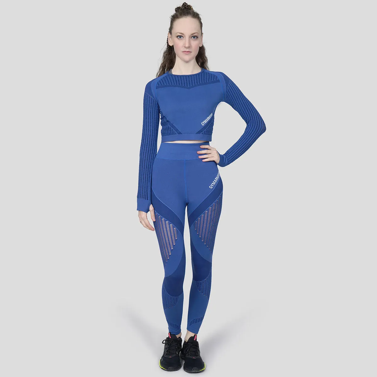 Super Seamless Crop Top (Blue Shade)