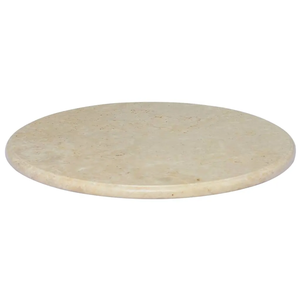 Table Top Cream Ø60x2.5 cm Marble