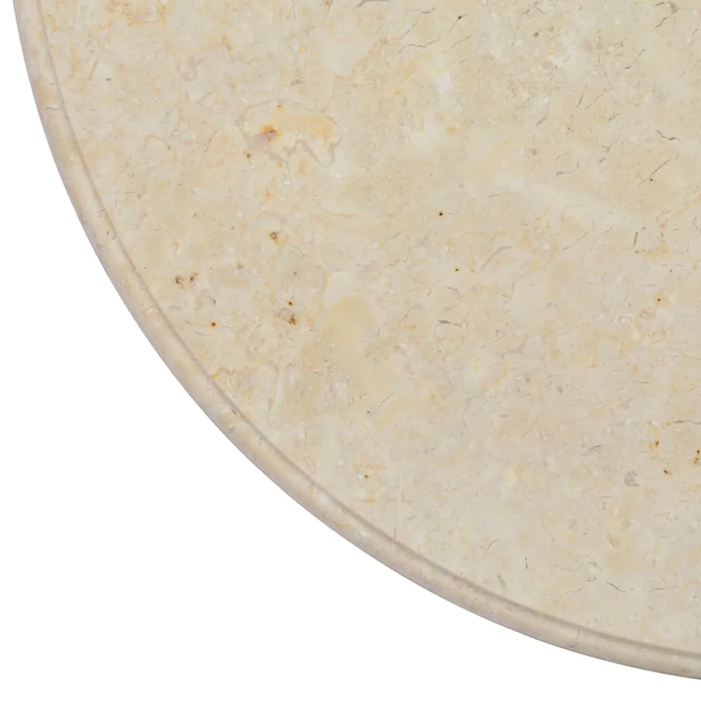Table Top Cream Ø60x2.5 cm Marble