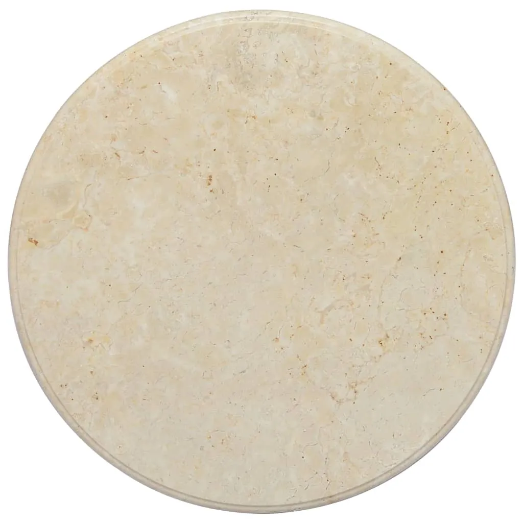 Table Top Cream Ø60x2.5 cm Marble