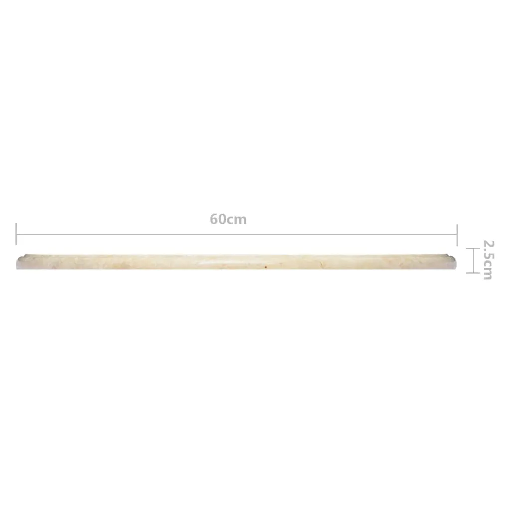 Table Top Cream Ø60x2.5 cm Marble