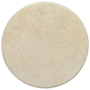 Table Top Cream Ø60x2.5 cm Marble