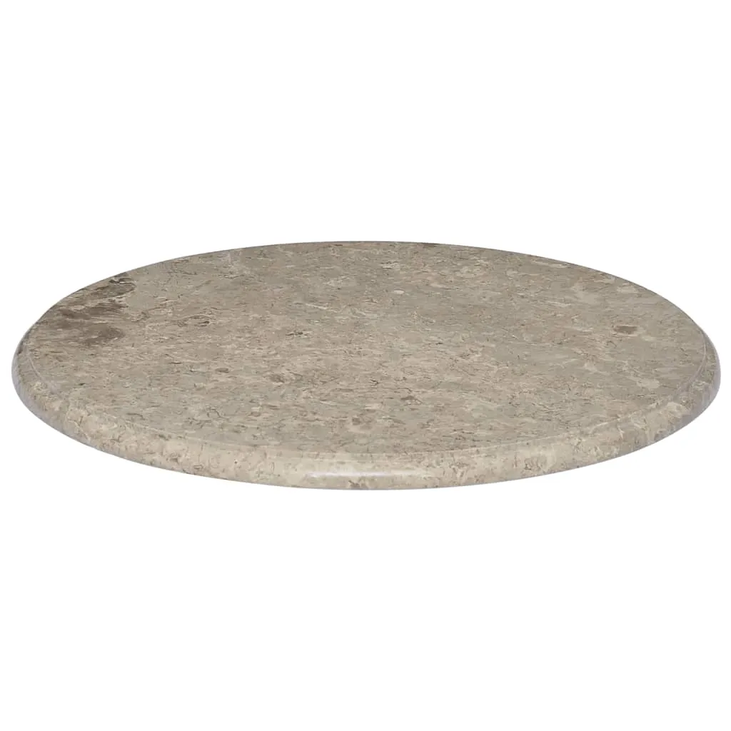 Table Top Grey Ø60x2.5 cm Marble