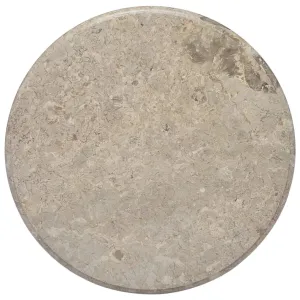 Table Top Grey Ø60x2.5 cm Marble