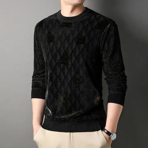 Top Grade Brand Designer Luxury New Fashion Knit Pullover Sweater Men