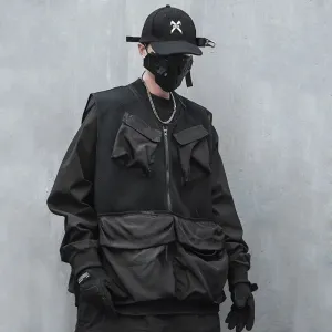 Urban Techwear Taktische Weste mit vielen Taschen