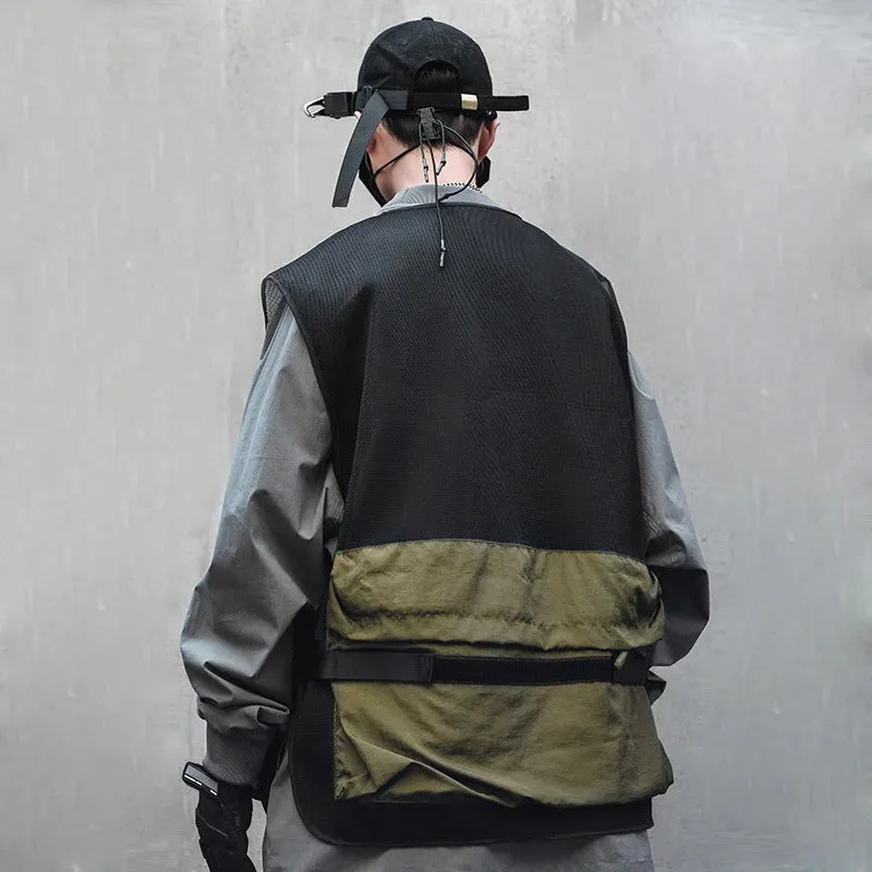 Urban Techwear Taktische Weste mit vielen Taschen