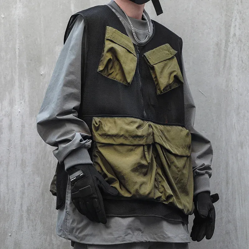 Urban Techwear Taktische Weste mit vielen Taschen