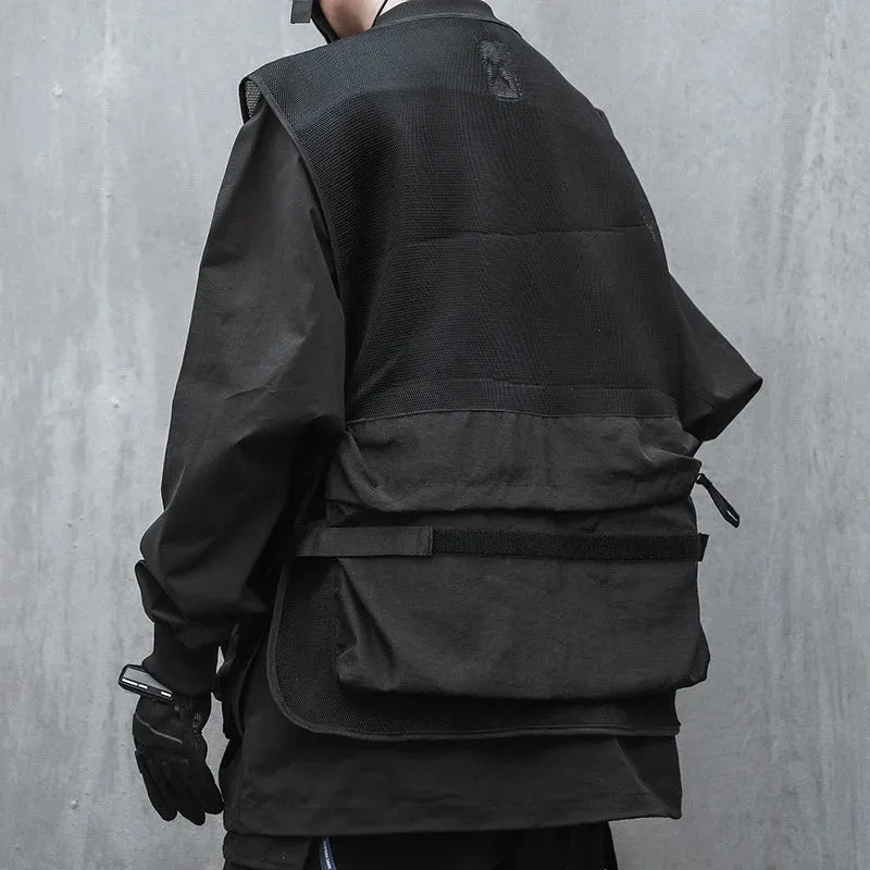 Urban Techwear Taktische Weste mit vielen Taschen