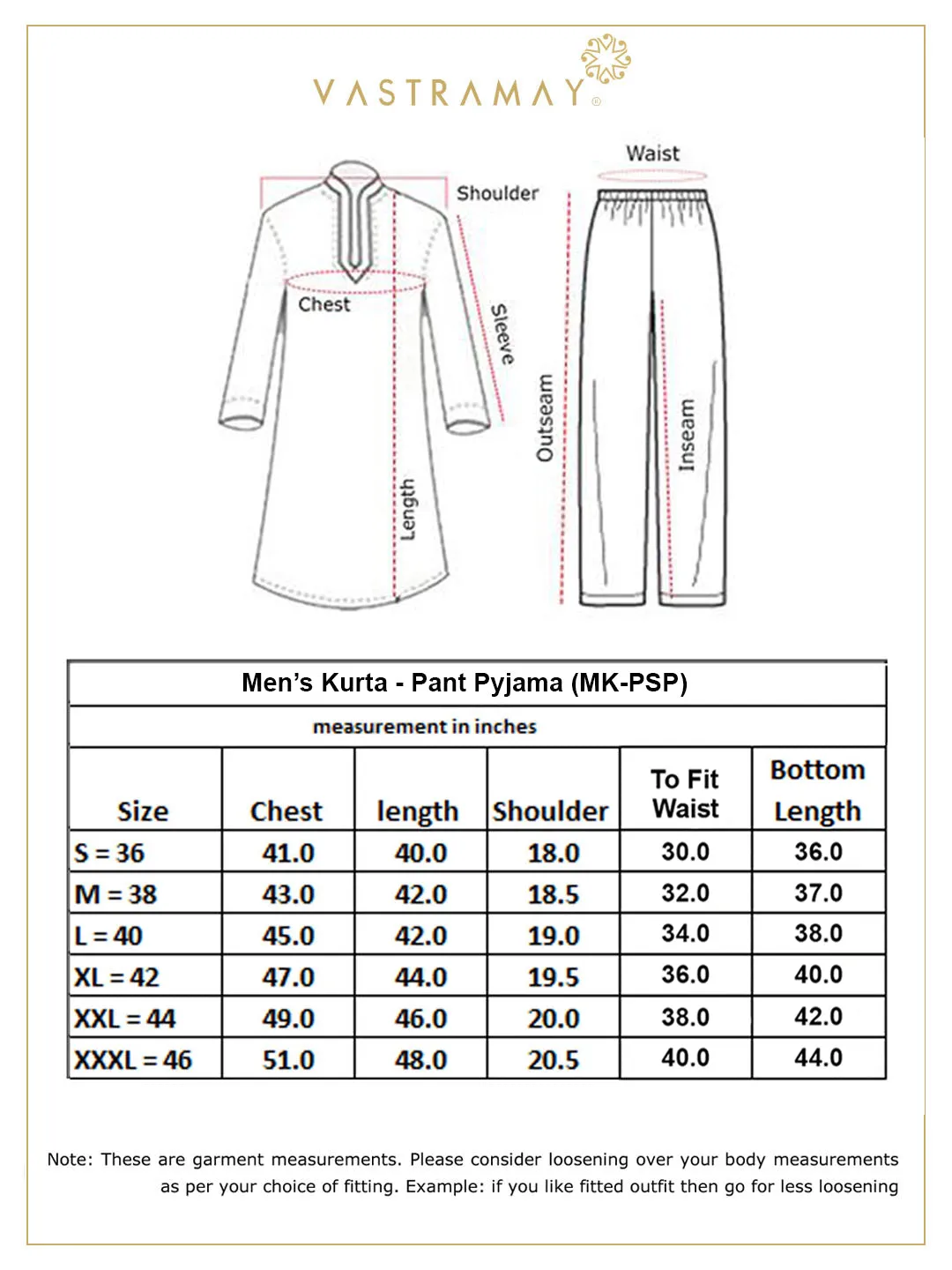 VASTRAMAY Men's Aqua Rayon Kurta Set