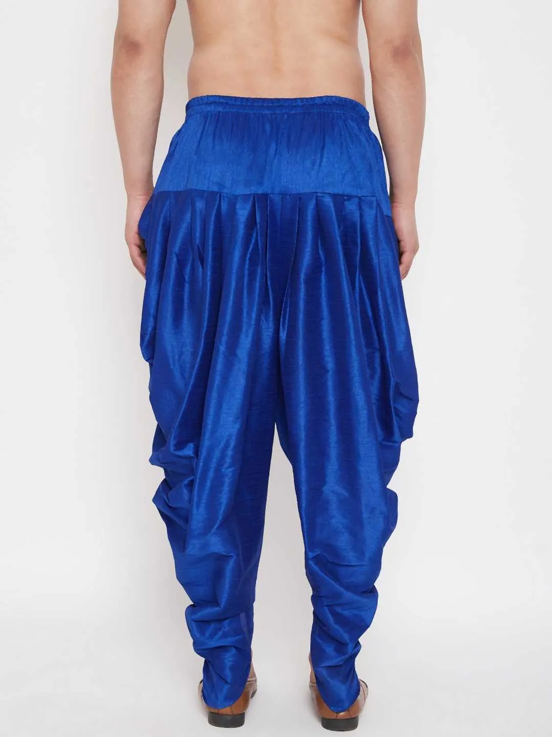 VM BY Vastramay Men's Blue Dhoti Pants