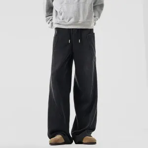 Wide-Leg Relaxed Sweatpants