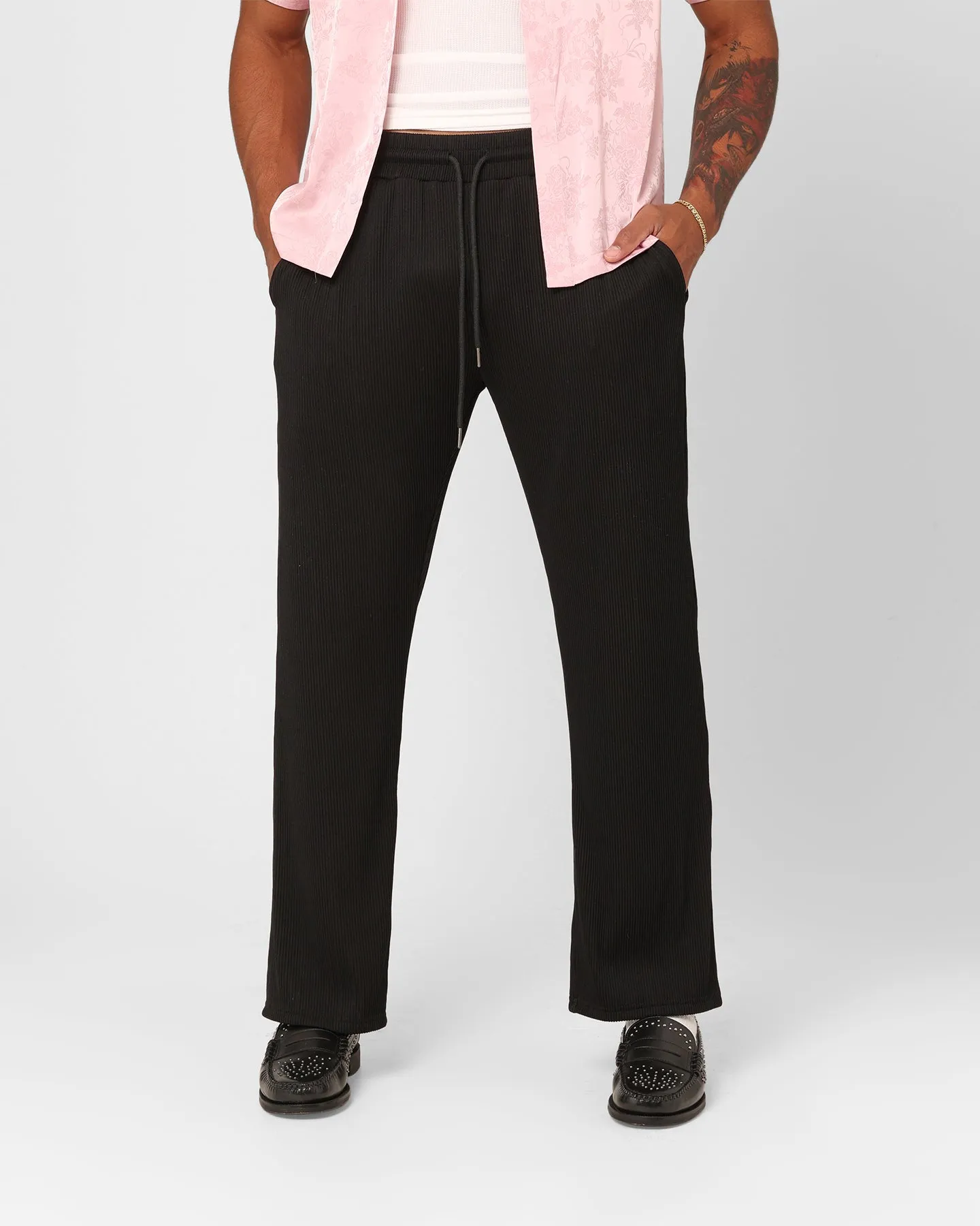 XXIII Leon Ribbed Pants Black