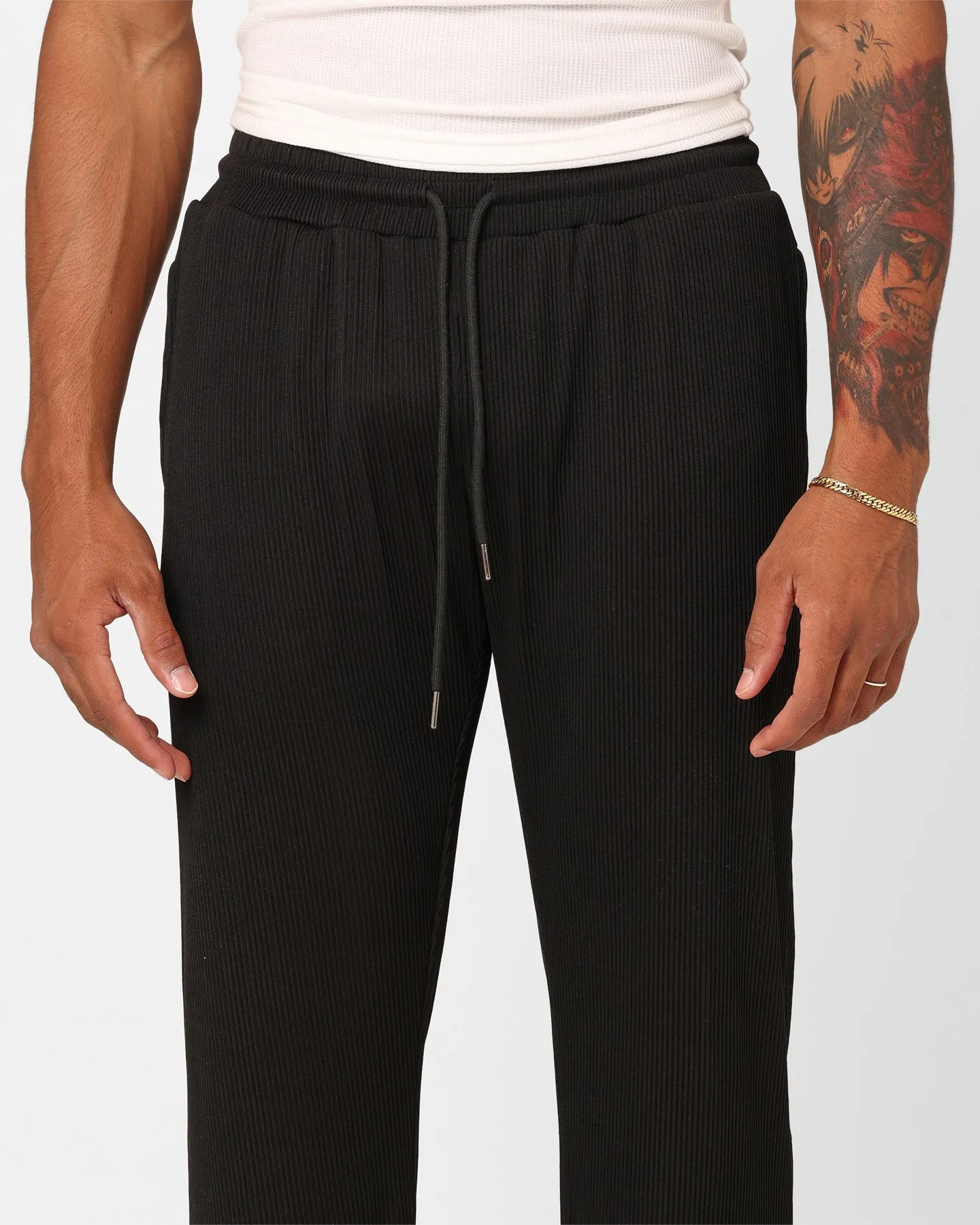XXIII Leon Ribbed Pants Black