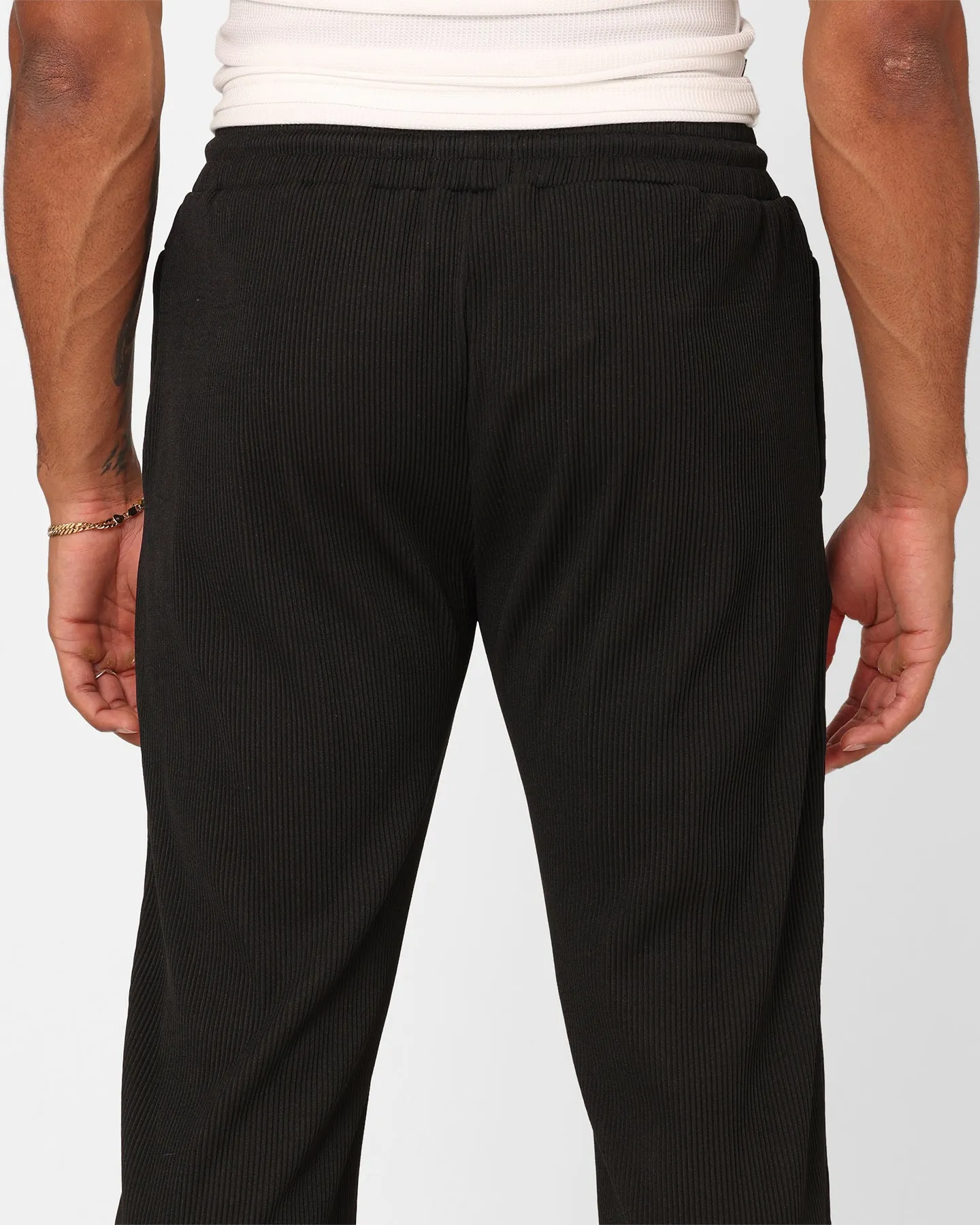 XXIII Leon Ribbed Pants Black
